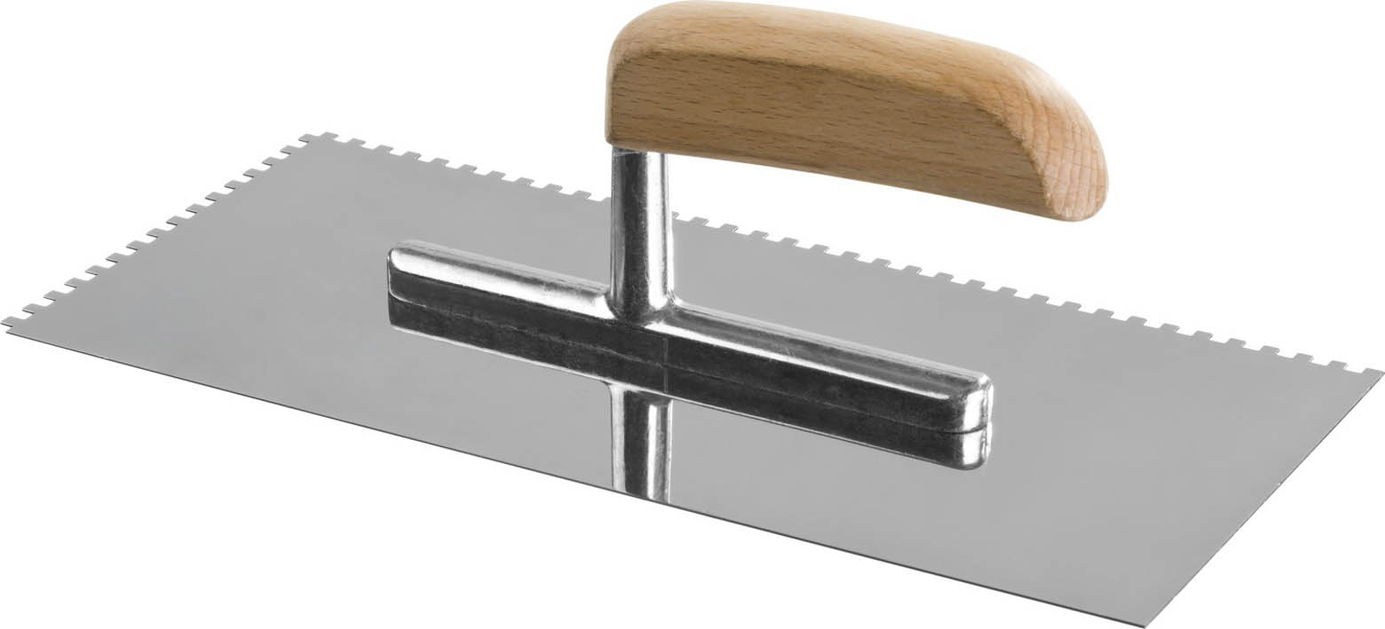 ЗУБР 130x280 мм, 4х4 мм, нержавеющая, деревянная рукоятка, гладилка штукатурная 0806-04_z01 Профессионал купить по цене 314 ₽ в интернет магазине ТЕХСАД