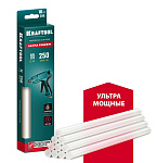 KRAFTOOL 10 шт., 250 г, 11 x 250 мм (11-12 мм), прозрачные, ультрамощные клеевые стержни 06848-10 купить по цене 630 ₽ в интернет магазине ТЕХСАД