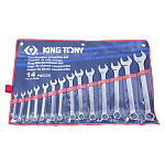 Набор комбинированных ключей, 5/16''-1-1/4'', 14 предметов KING TONY 1214SR купить по цене 10 250 ₽ в интернет магазине ТЕХСАД