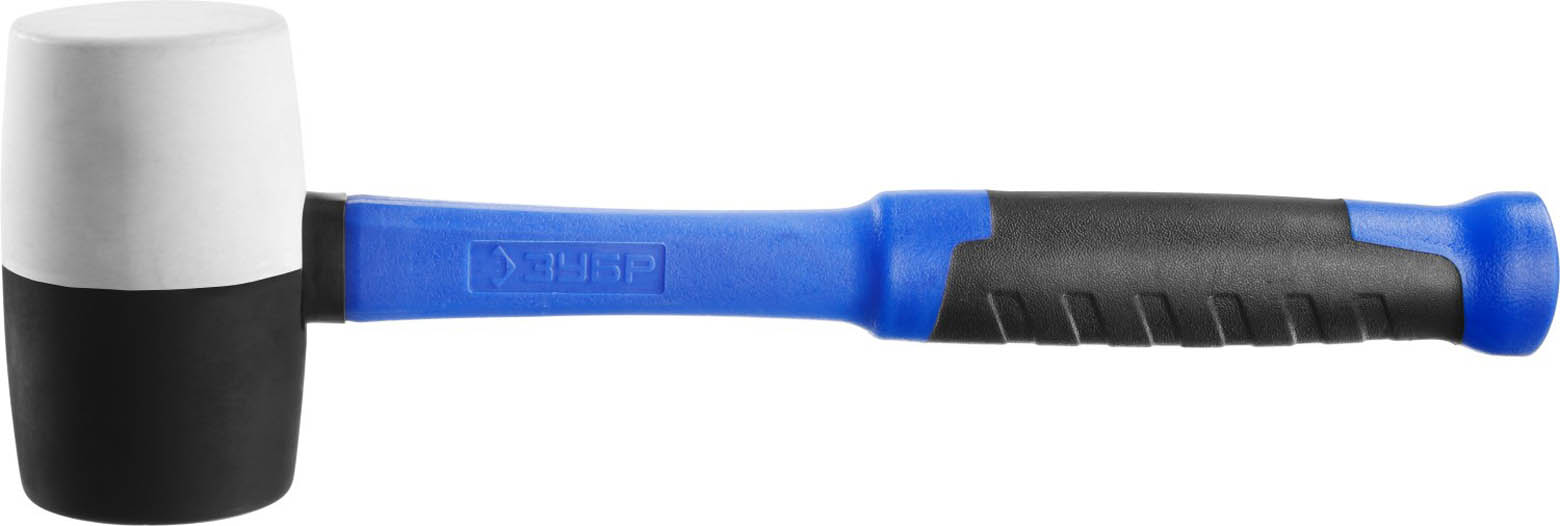 ЗУБР 680 г, киянка резиновая черно-белая с фиберглассовой ручкой 20532-680 Профессионал купить по цене 487 ₽ в интернет магазине ТЕХСАД