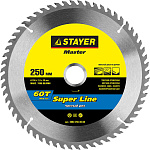 STAYER Ø 250 x 30 мм, 60T, диск пильный по дереву 3682-250-30-60 купить по цене 518 ₽ в интернет магазине ТЕХСАД