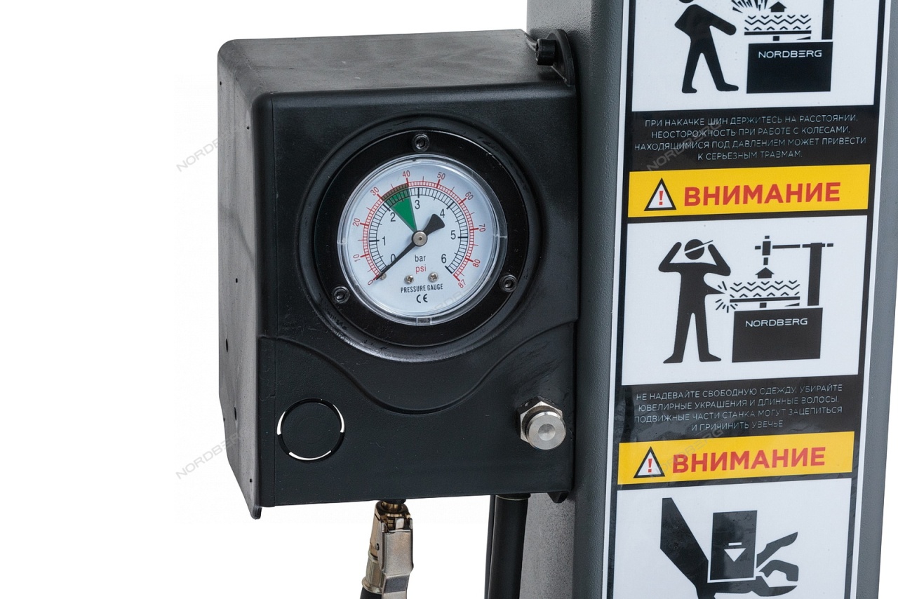 Станок шиномонтажный 380 В, автомат NORDBERG 4640ID(B) купить по цене 146 480 ₽ в интернет магазине ТЕХСАД
