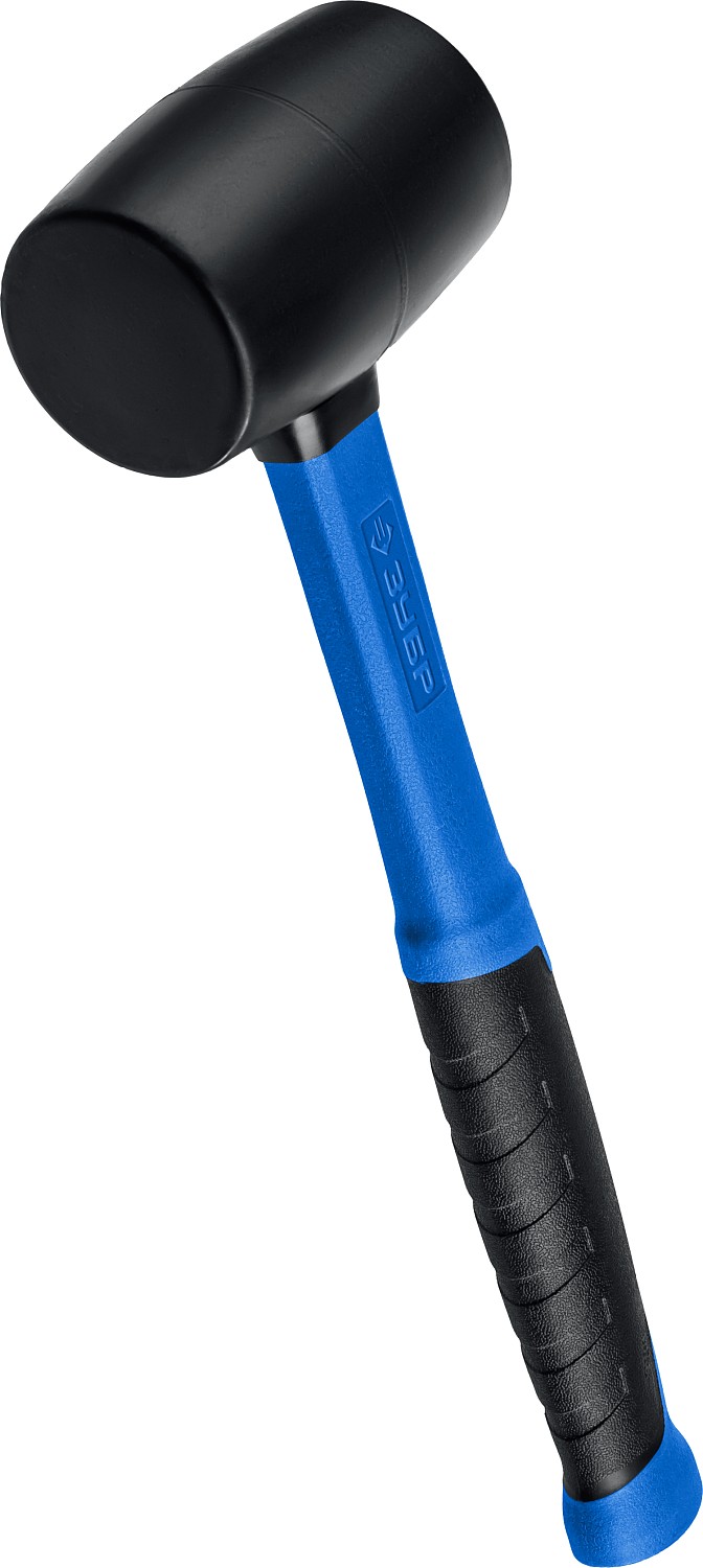 ЗУБР 450 г, чёрная резиновая киянка с фиберглассовой рукояткой 20532-450_z01 Профессионал купить по цене 660 ₽ в интернет магазине ТЕХСАД