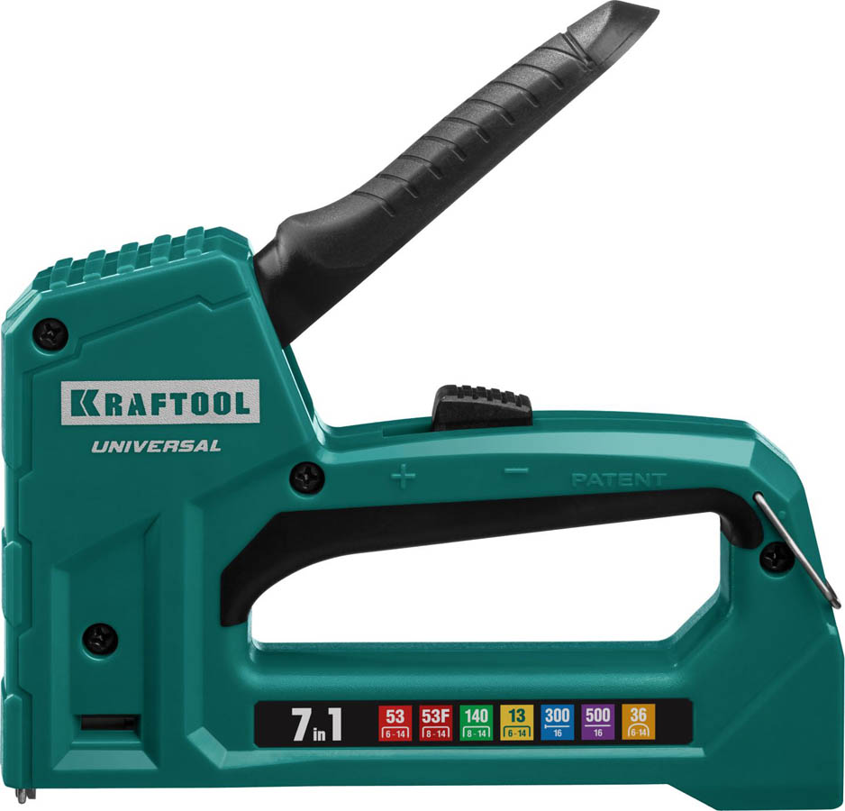 KRAFTOOL скобы 53, 53F, 140, 13, 36, 300, 500, степлер для скоб ''Universal'' (7-в-1) 31524 купить по цене 2 370 ₽ в интернет магазине ТЕХСАД