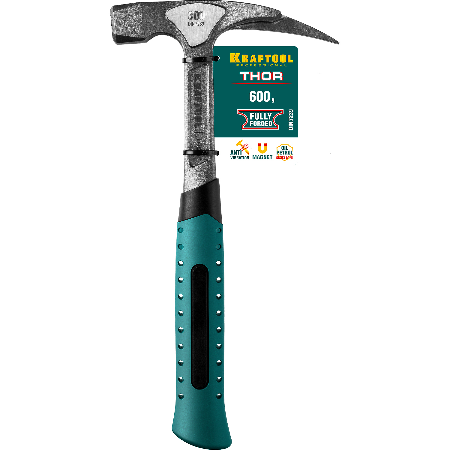 KRAFTOOL 600 г, молоток кровельщика цельнокованый THOR 20181 купить по цене 3 290 ₽ в интернет магазине ТЕХСАД