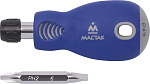 Отвертка со сменной вставкой (битой), 2 в 1 МАСТАК 049-2B купить по цене 550 ₽ в интернет магазине ТЕХСАД