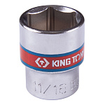 Головка торцевая стандартная шестигранная 3/8'', 11/16'', дюймовая KING TONY 333522S купить по цене 170 ₽ в интернет магазине ТЕХСАД