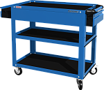 Тележка открытая, 3 полки и 2 ящика, синяя FERRUM 02.232-5015 купить по цене 13 751 ₽ в интернет магазине ТЕХСАД