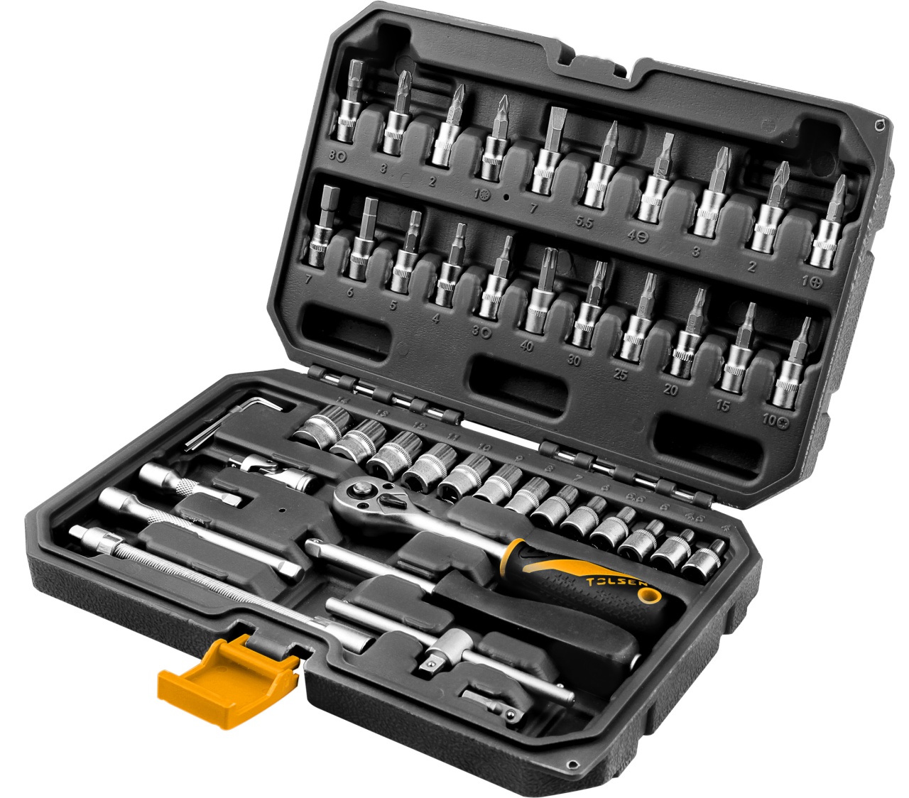 Набор инструментов универсальный, 46 предметов TOLSEN TT15138 Набор инструментов универсальный, 46 предметов TOLSEN TT15138 купить по цене 2 360 ₽ в интернет магазине ТЕХСАД
