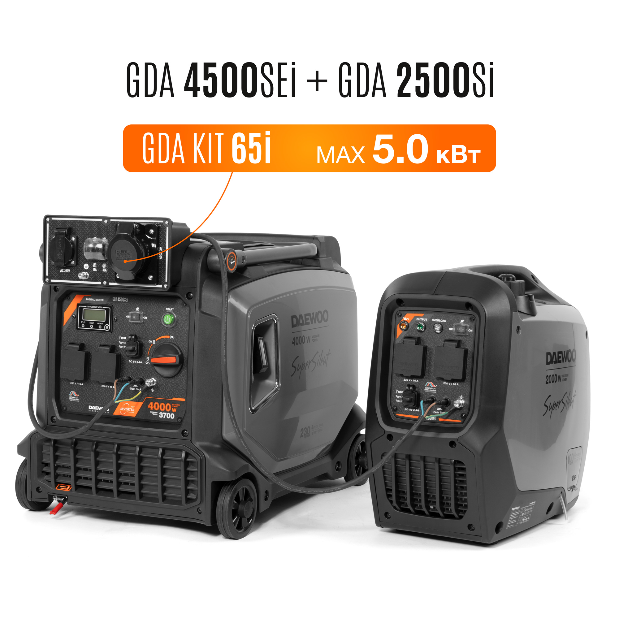Комплект для параллельного подключения генераторов DAEWOO GDA KIT 65i купить по цене 3 990 ₽ в интернет магазине ТЕХСАД