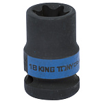 Головка торцевая ударная TORX Е-стандарт 1/2'', E18, L = 38 мм KING TONY 457518M Головка торцевая ударная TORX Е-стандарт 1/2'', E18, L = 38 мм KING TONY 457518M купить по цене 380 ₽ в интернет магазине ТЕХСАД