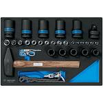 Набор ударных головок 1'', головок Torx Е-стандарт, молоток, съемник, тестер, ложемент, 30 предметов KING TONY 9-99430MFV купить по цене 36 400 ₽ в интернет магазине ТЕХСАД