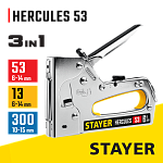 STAYER скобы тип 53, 13, 300, степлер стальной HERCULES-53 31519 купить по цене 1 360 ₽ в интернет магазине ТЕХСАД