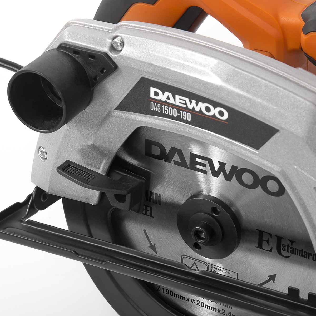 Пила дисковая DAEWOO DAS 1500-190 купить по цене 5 990 ₽ в интернет магазине ТЕХСАД