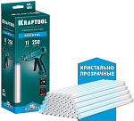 KRAFTOOL 40 шт., 1 кг, 11 x 250 мм (11-12 мм), кристально прозрачные, клеевые стержни 06846-40 купить по цене 1 660 ₽ в интернет магазине ТЕХСАД