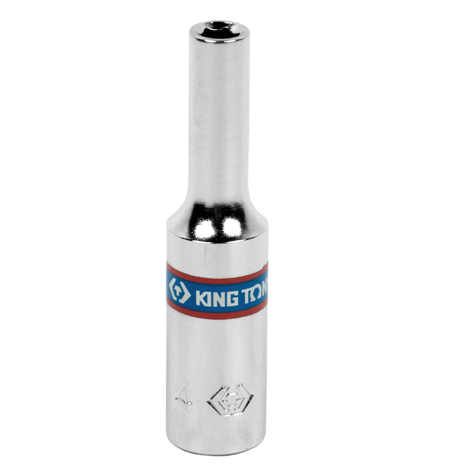 Головка торцевая глубокая шестигранная 1/4'', 4 мм KING TONY 223504M купить по цене 160 ₽ в интернет магазине ТЕХСАД