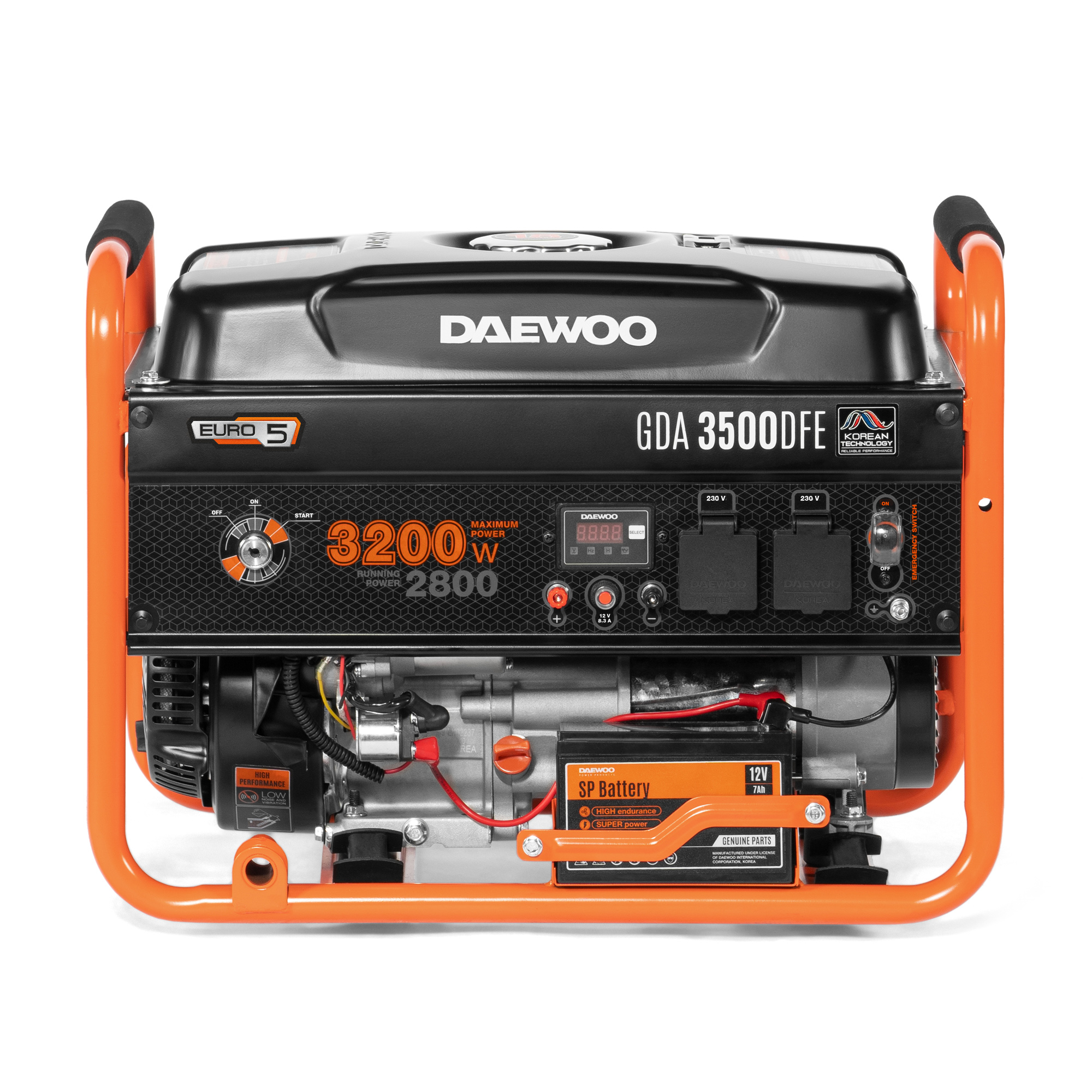 Генератор двухтопливный DAEWOO GDA 3500DFE купить по цене 43&nbsp;990 ₽ в интернет магазине ТЕХСАД
