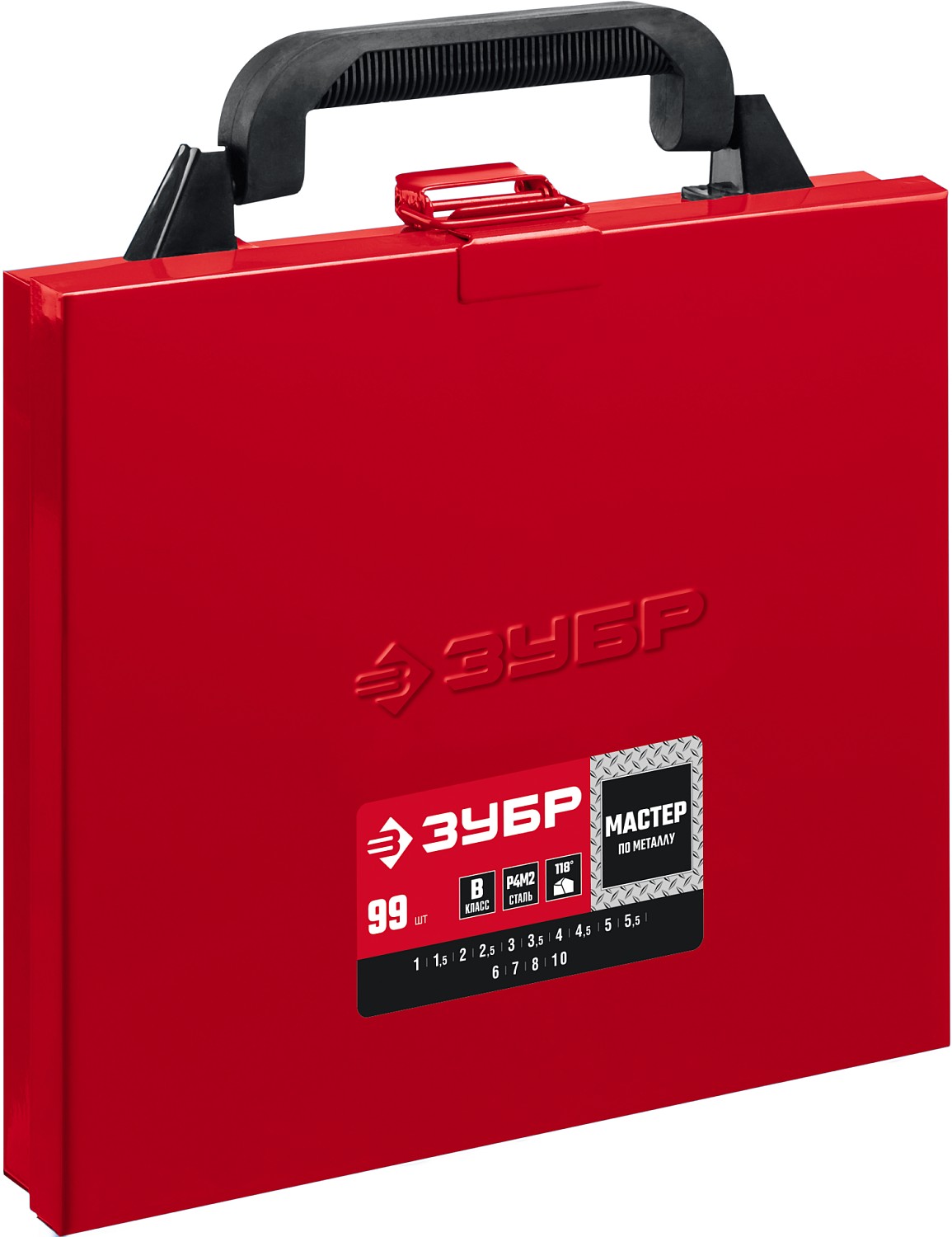 ЗУБР 99 шт. (Ø 1-10 мм), класс В, сталь Р4М2, набор сверл по металлу 29605-H99 Мастер купить по цене 4 040 ₽ в интернет магазине ТЕХСАД