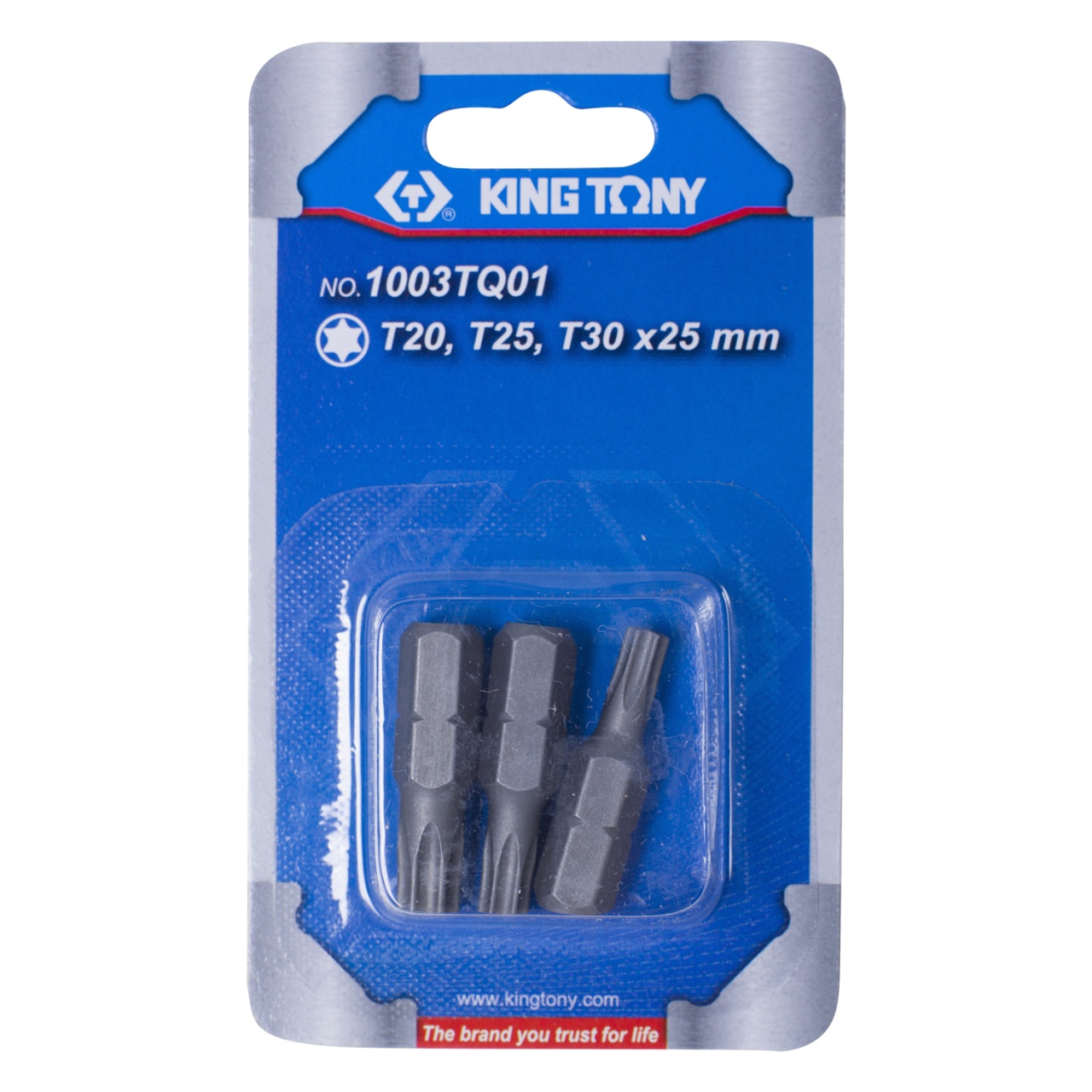 Набор вставок (бит) 1/4'', Torx, Т20, Т25, Т30, 3 предмета KING TONY 1003TQ01 купить по цене 80 ₽ в интернет магазине ТЕХСАД