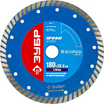 ЗУБР Ø 180х22.2 мм, алмазный, сегментный, круг отрезной для УШМ 36652-180_z01 Профессионал купить по цене 937 ₽ в интернет магазине ТЕХСАД