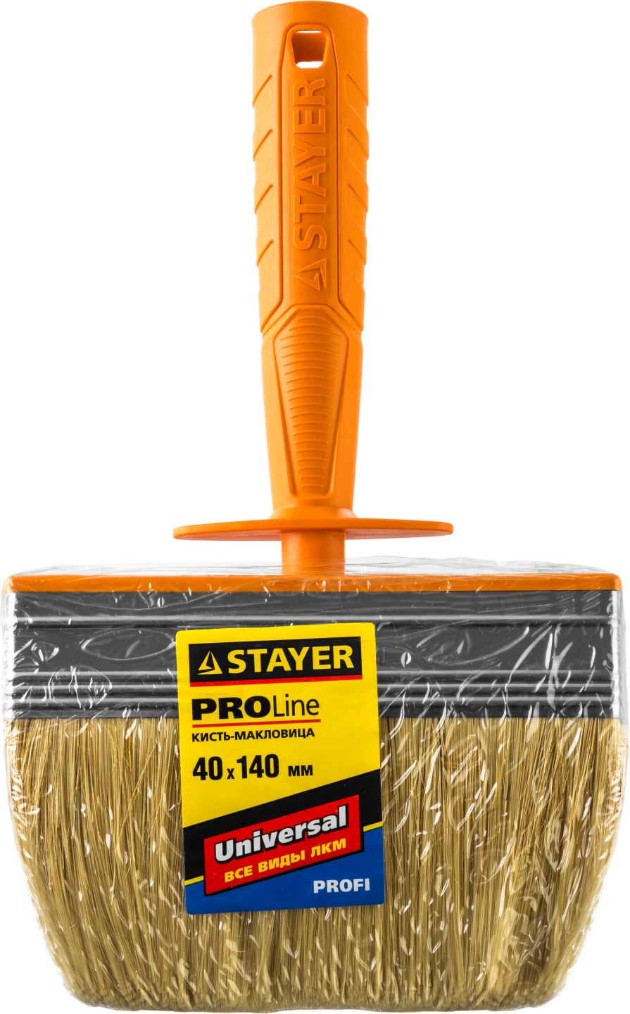 STAYER 4 х 14 см, щетина натуральная, пластмассовый корпус, кисть - макловица 0182-14 купить по цене 460 ₽ в интернет магазине ТЕХСАД