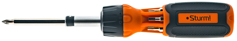 Отвертка трещоточная 7 в 1 Sturm! 1040-08-SS9 купить по цене 890 ₽ в интернет магазине ТЕХСАД