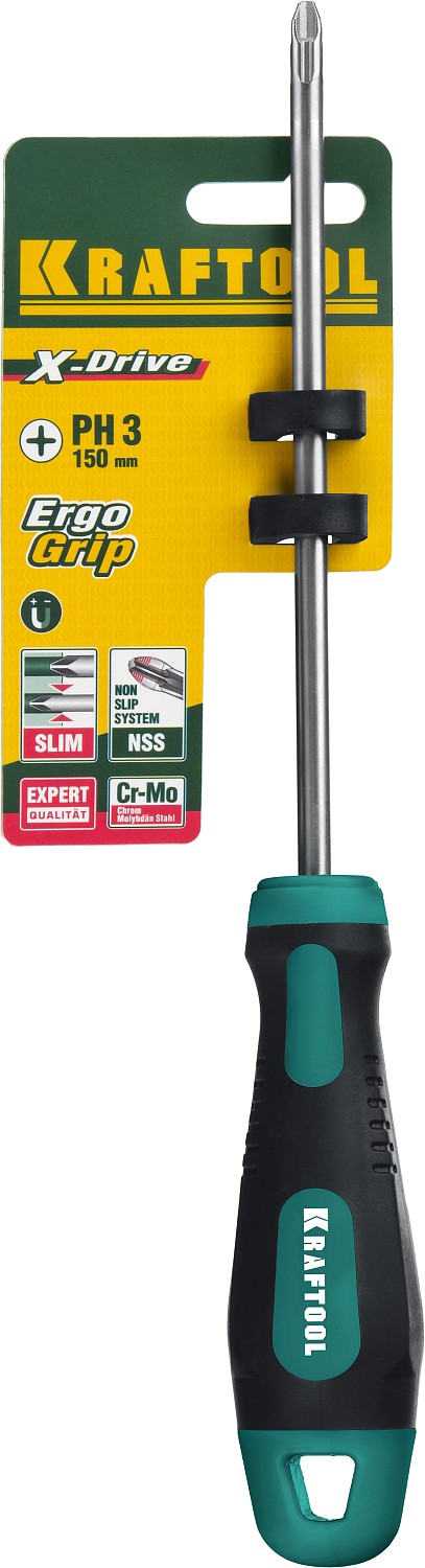 KRAFTOOL PH3х150 мм, отвертка слесарная 250072-3-150 купить по цене 510 ₽ в интернет магазине ТЕХСАД