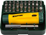 KRAFTOOL 32 шт., отвертка реверсивная 26142-H32 купить по цене 1 240 ₽ в интернет магазине ТЕХСАД