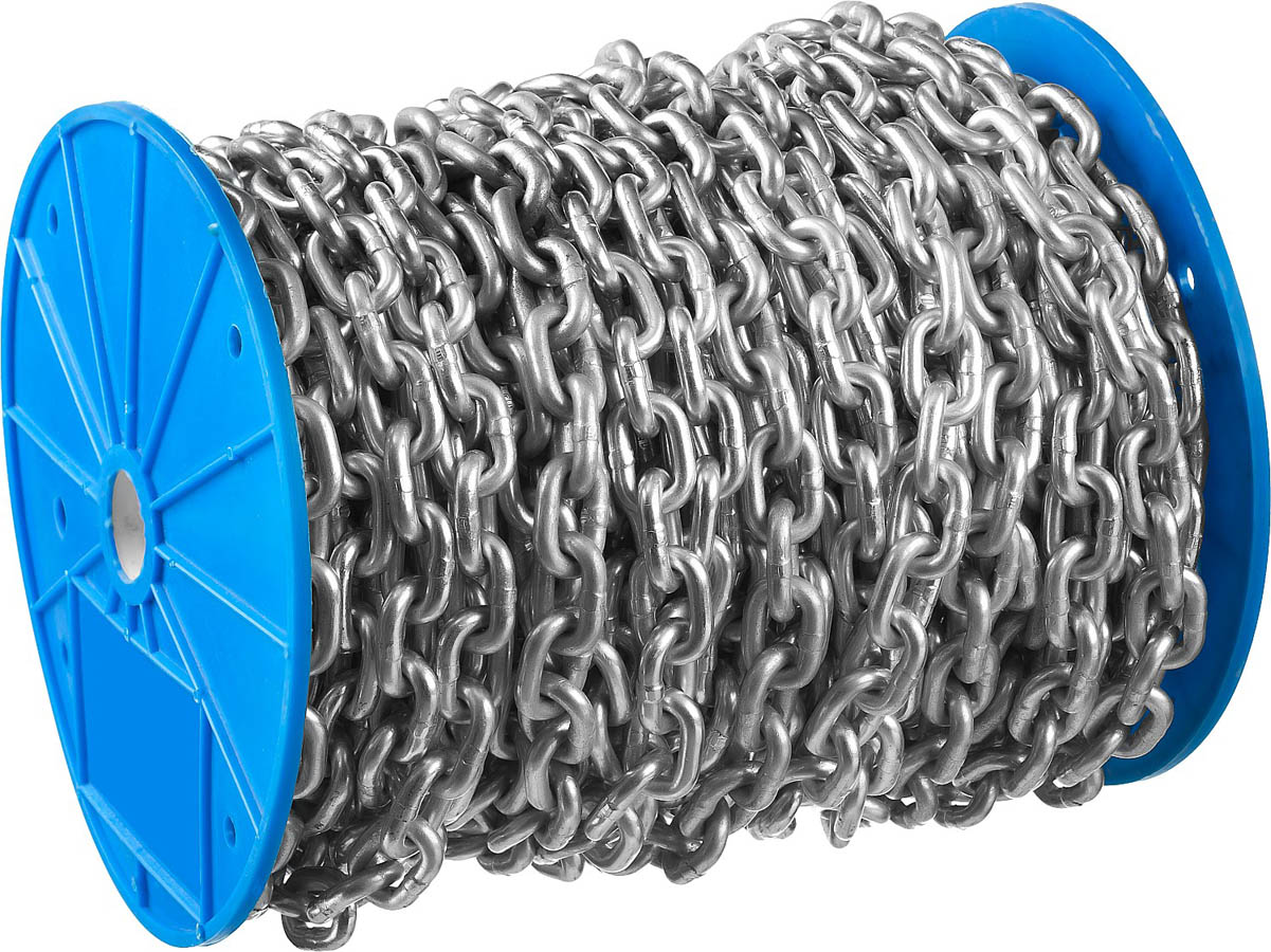 ЗУБР 2 мм, 200 м, цепь короткозвенная, DIN 766 4-304050-02 Профессионал купить по цене 10 580 ₽ в интернет магазине ТЕХСАД