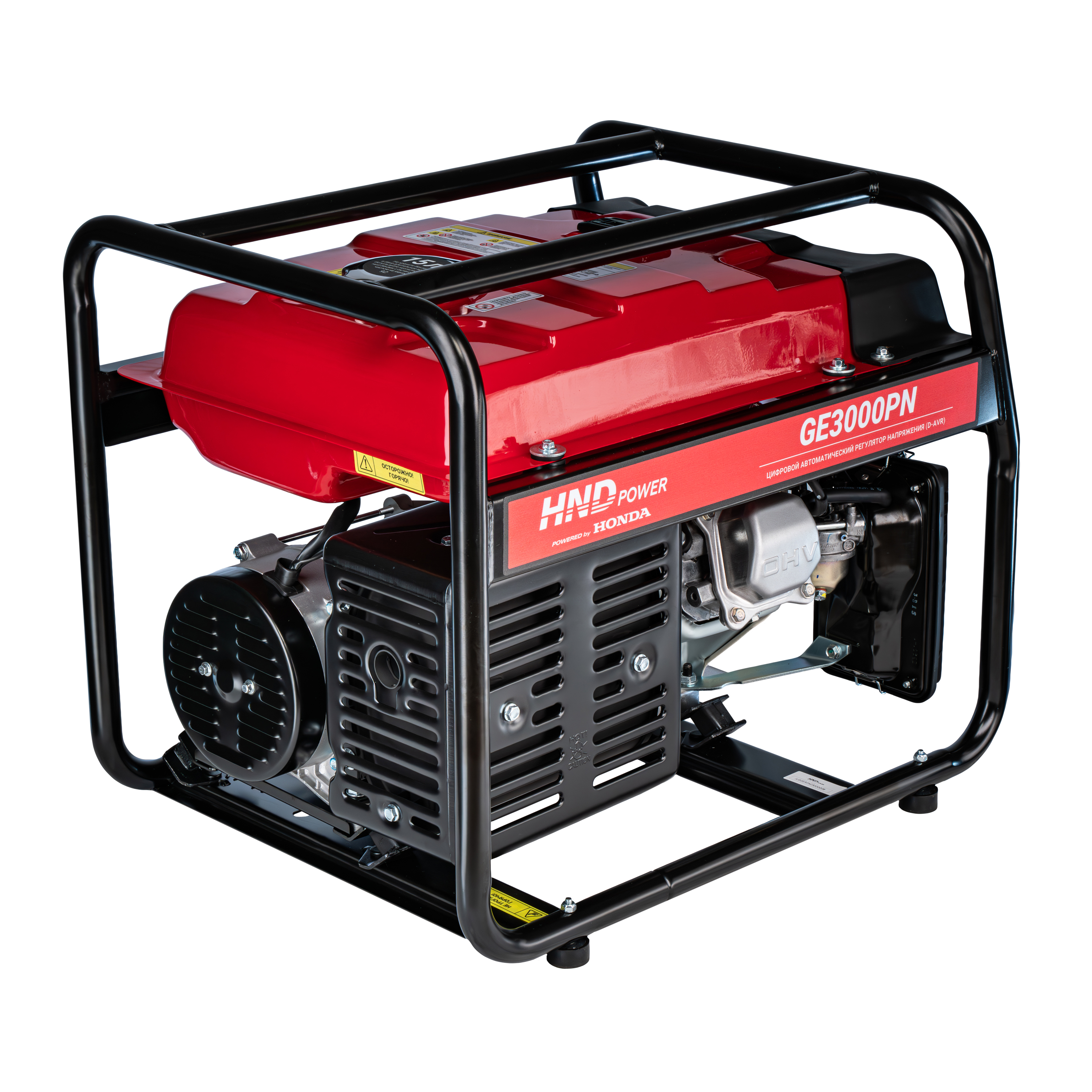 Бензиновый генератор HND GE3000PN (с двигателем Honda, 3 кВт) купить по цене 53 900 ₽ в интернет магазине ТЕХСАД
