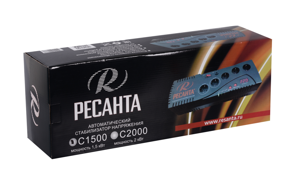 Стабилизатор напряжения РЕСАНТА С1500 купить по цене 4&nbsp;990 ₽ в интернет магазине ТЕХСАД