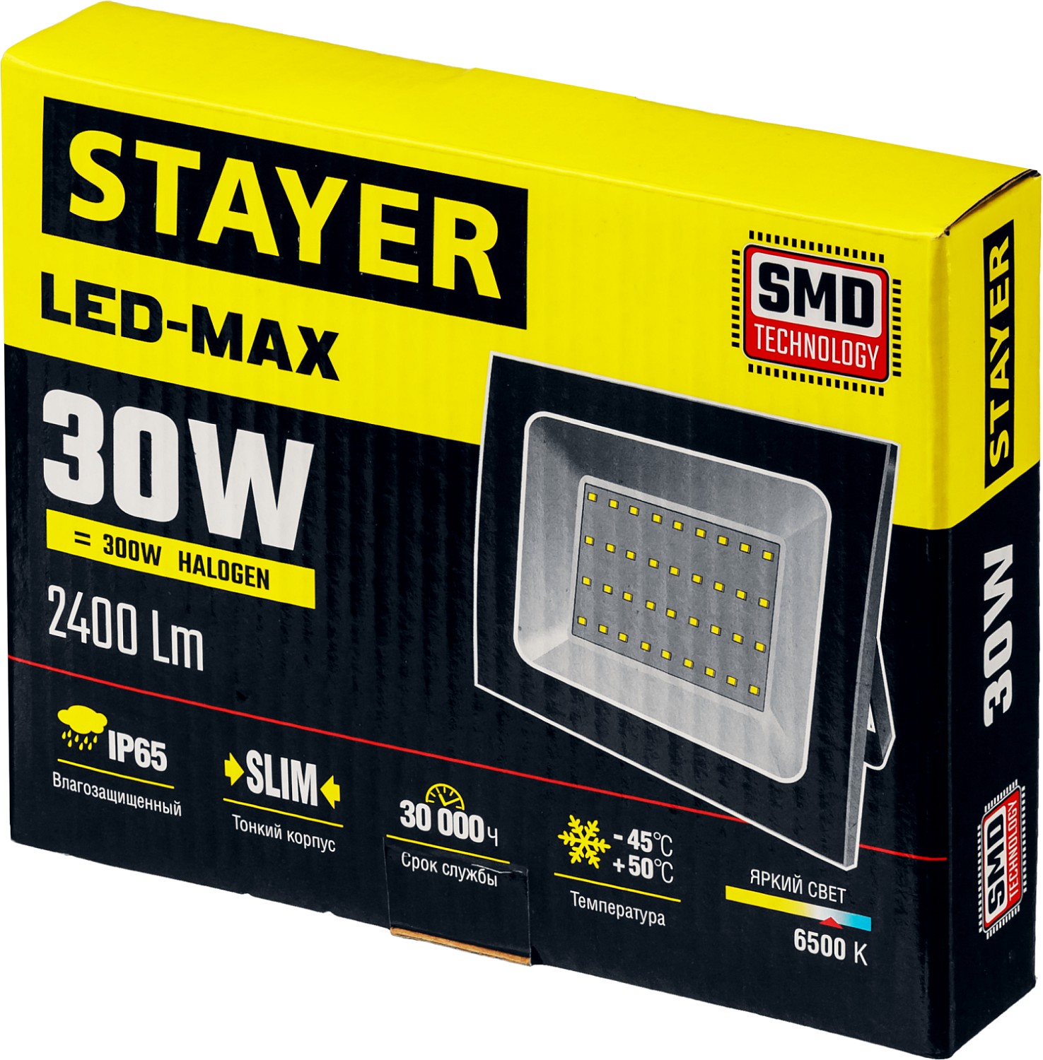 STAYER 30 Вт, LED-Max, прожектор светодиодный 57131-30_z01 Master купить по цене 488 ₽ в интернет магазине ТЕХСАД