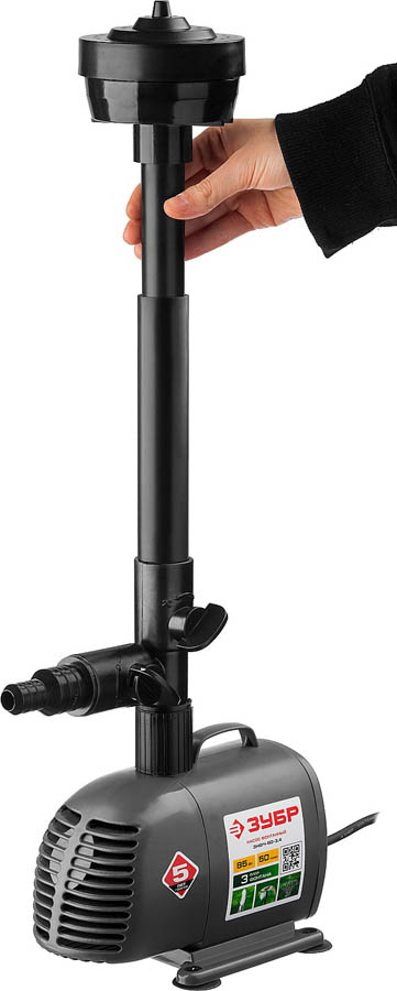 ЗУБР 85 Вт, 50 л/мин, насос фонтанный ЗНФЧ-50-3.4 купить по цене 5 470 ₽ в интернет магазине ТЕХСАД