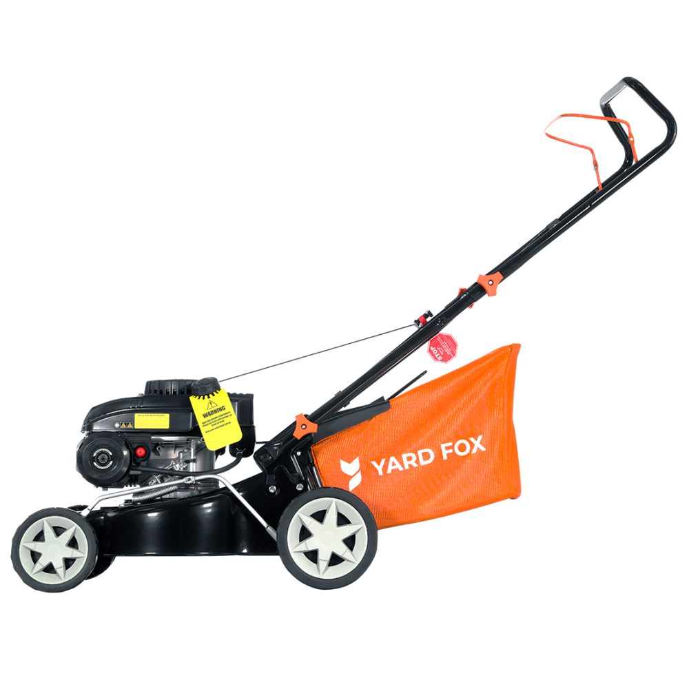 Бензиновая несамоходная газонокосилка YARD FOX 40P купить по цене 17 990 ₽ в интернет магазине ТЕХСАД