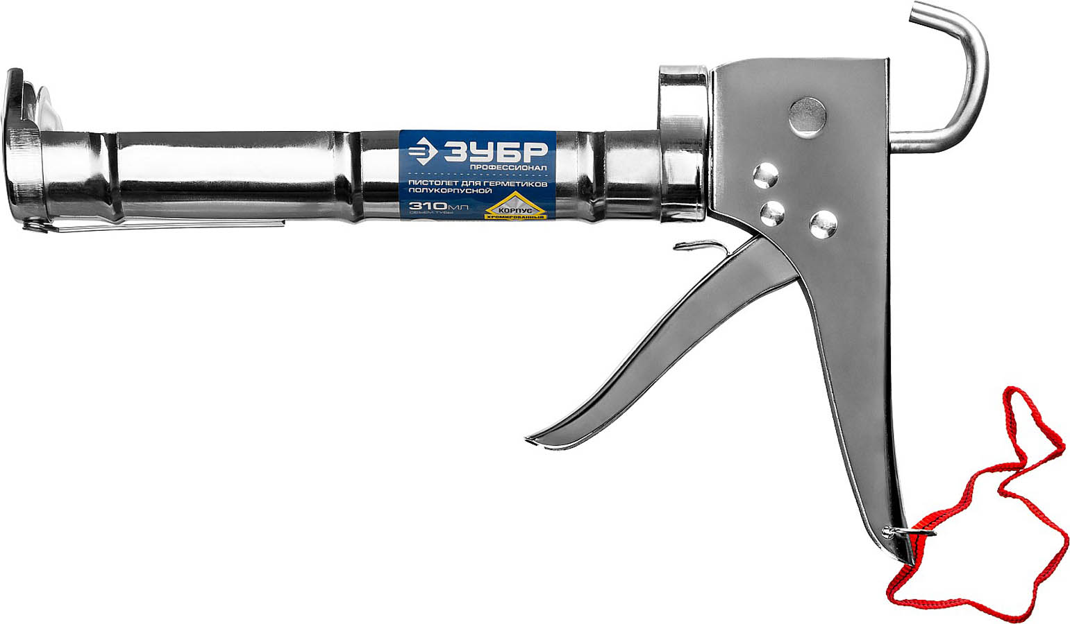 ЗУБР 310 мл, полукорпусной, зубчатый шток, хромированный, пистолет для герметика 06625 Профессионал купить по цене 820 ₽ в интернет магазине ТЕХСАД