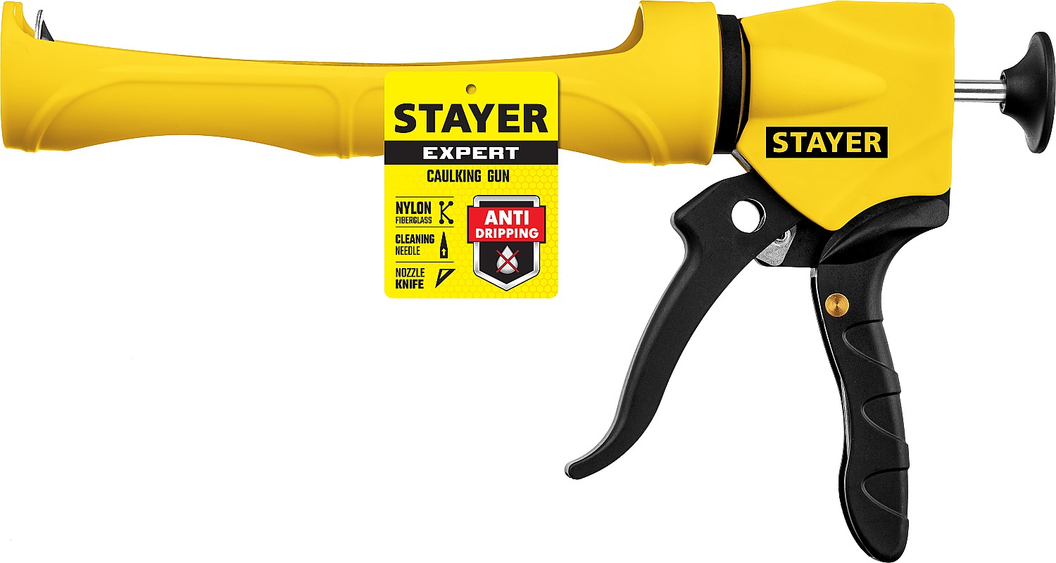 STAYER 310 мл, антикапельная система, полукорпусной пистолет для герметика 06690 PROFESSIONAL STAYER 310 мл, антикапельная система, полукорпусной пистолет для герметика 06690 PROFESSIONAL купить по цене 820 ₽ в интернет магазине ТЕХСАД