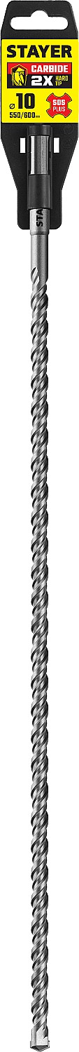 STAYER 10 x 600 мм, бур SDS-plus 2930-600-10_z02 купить по цене 530 ₽ в интернет магазине ТЕХСАД