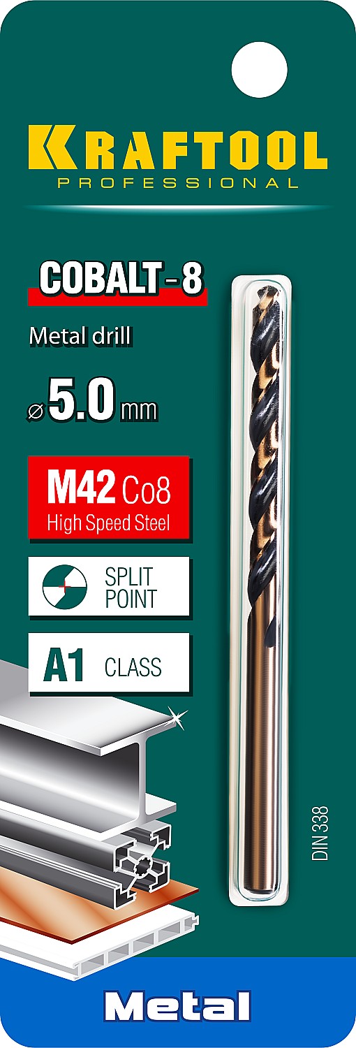 KRAFTOOL Ø 5 х 86 мм, HSS-Co (8%), класс A, сверло по металлу 29656-5 Pro KRAFTOOL Ø 5 х 86 мм, HSS-Co (8%), класс A, сверло по металлу 29656-5 Pro купить по цене 247 ₽ в интернет магазине ТЕХСАД