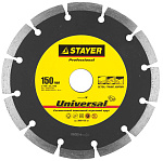 STAYER Ø 150х22.2 мм, алмазный, сегментный, круг отрезной для УШМ UNIVERSAL 3660-150_z01 Professional купить по цене 580 ₽ в интернет магазине ТЕХСАД