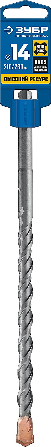 ЗУБР 14 x 260 мм, бур SDS-plus 29314-260-14_z02 купить по цене 380 ₽ в интернет магазине ТЕХСАД