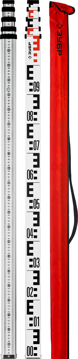 ЗУБР 5 м, рейка геодезическая РГ 5 34948-5 купить по цене 3 180 ₽ в интернет магазине ТЕХСАД