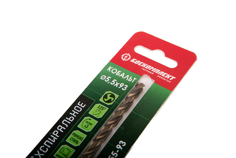 Сверло по металлу БОЕКОМПЛЕКТ B1055-M055-93 купить по цене 210 ₽ в интернет магазине ТЕХСАД