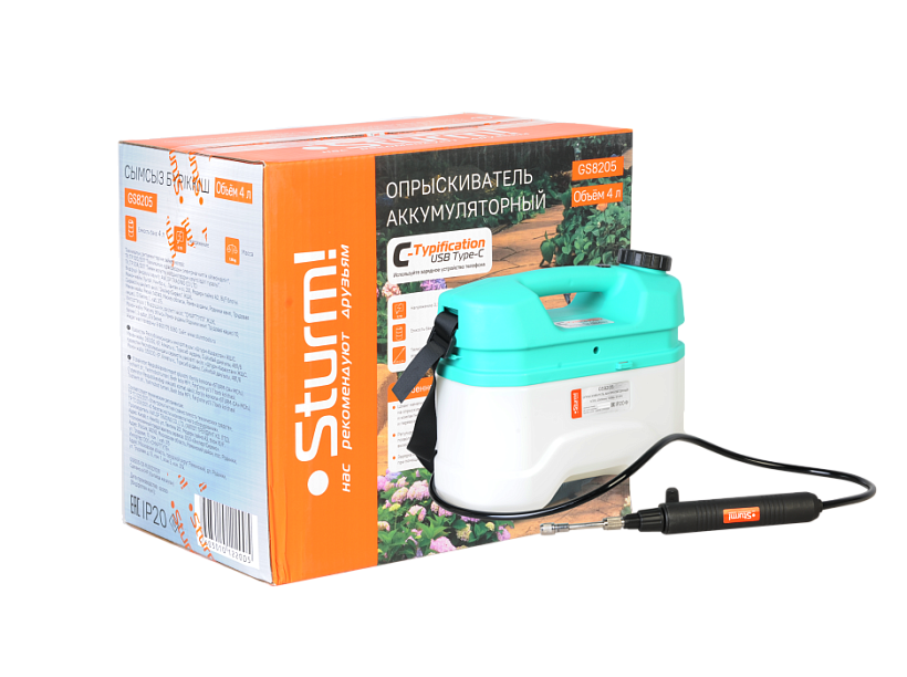 Опрыскиватель садовый Sturm! GS8205 купить по цене 3&nbsp;690 ₽ в интернет магазине ТЕХСАД