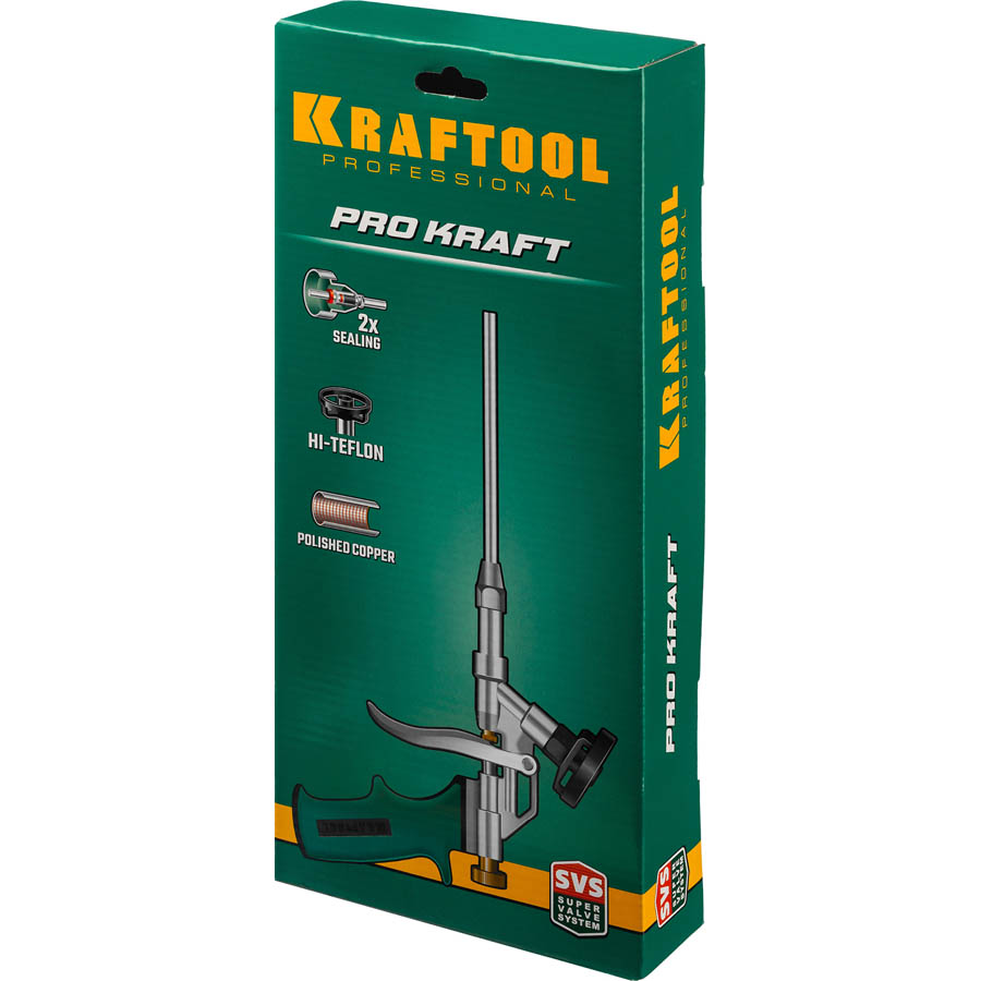 KRAFTOOL тефлоновое покрытие, пистолет для монтажной пены PROKraft 0685_z04 купить по цене 2 270 ₽ в интернет магазине ТЕХСАД