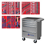 Набор инструментов ''СТАНДАРТ'' в серой тележке, 186 предметов МАСТАК 52-05186G купить по цене 111 100 ₽ в интернет магазине ТЕХСАД