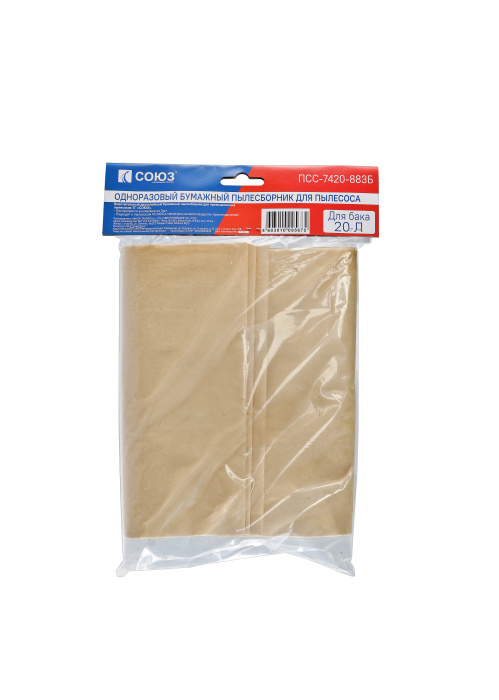 Бумажные мешки для строительных пылесосов СОЮЗ ПСС-7420-883Б Бумажные мешки для строительных пылесосов СОЮЗ ПСС-7420-883Б купить по цене 510 ₽ в интернет магазине ТЕХСАД
