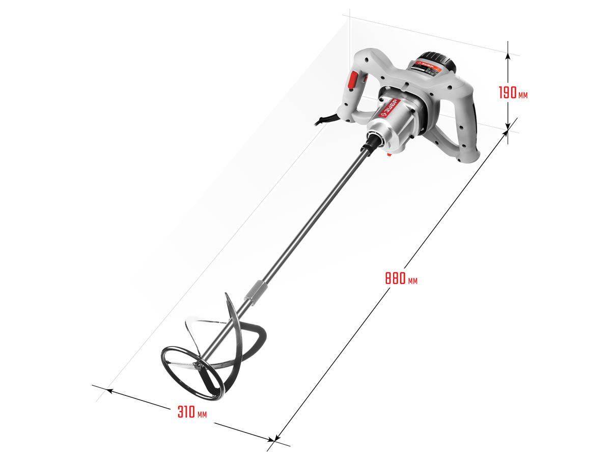 ЗУБР 1050 Вт, одинарный, 2 скор, миксер ручной МР-1050-1 Мастер купить по цене 8&nbsp;370 ₽ в интернет магазине ТЕХСАД