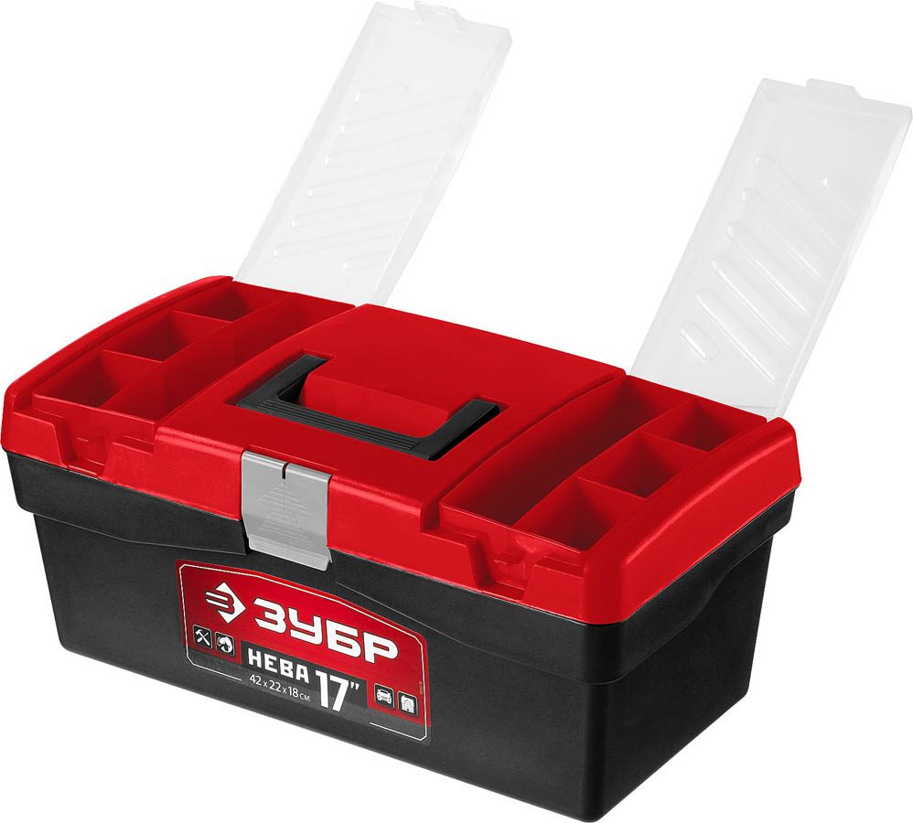 ЗУБР 420 х 220 х 180 мм (17''), пластиковый, ящик для инструмента НЕВА-17 38323-17 купить по цене 820 ₽ в интернет магазине ТЕХСАД
