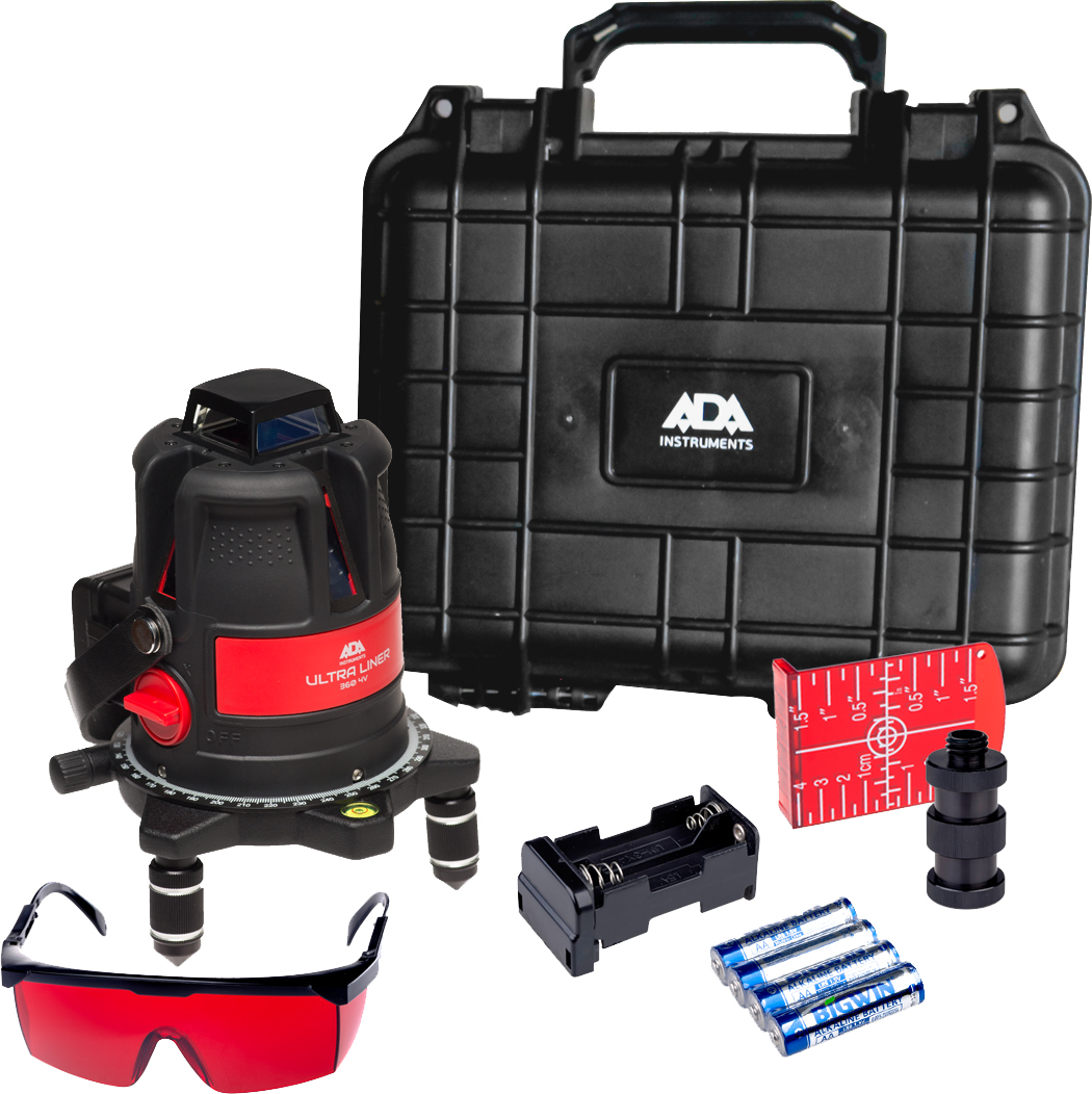Лазерный уровень ADA ULTRALiner 360 4V купить по цене 14&nbsp;990 ₽ в интернет магазине ТЕХСАД
