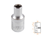Головка торцевая стандартная шестигранная 1/4'', 4,5 мм AFFIX AF00020045 купить по цене 60 ₽ в интернет магазине ТЕХСАД